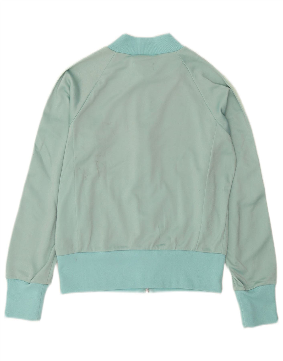 Adidas træningsdragt topjakke til kvinder UK 10 Small Turkis Colourblock Nylon
