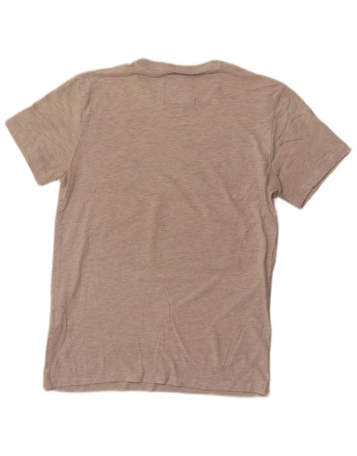 Superdry Herre Limited Edition Grafisk T-shirt Top Stor Grå Bomuld