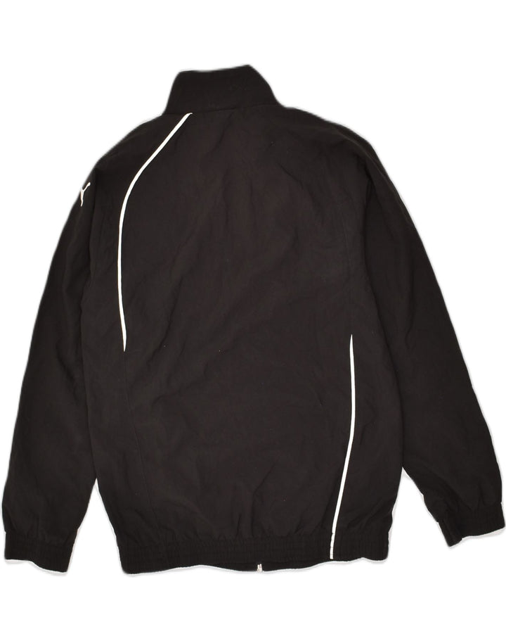 PUMA Boys Tracksuit Top Jacket 11-12 Years Black | Vintage Puma | Thrift | Second-Hand Puma | Used Clothing | Messina Hembry 