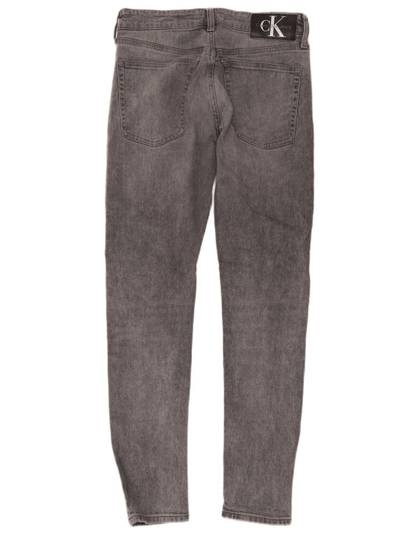 Calvin Klein Mens Slim Fit Tapered Jeans W29 L32 Grey Cotton
