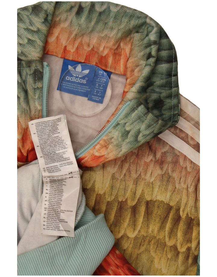 Adidas Dame træningsdragt Top Jacket UK 10 Small Multicolored Geometric