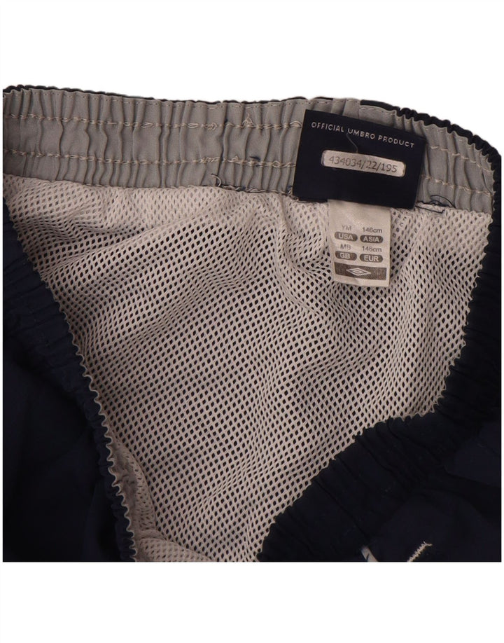 Umbro Boys Graphic Sports Shorts 9-10 År Medium Navy Blue Polyester