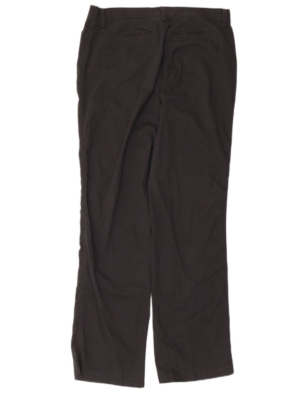 Lee Womens Riders Højtaljede Casual Bukser US 14 XL W34 L32 Sort