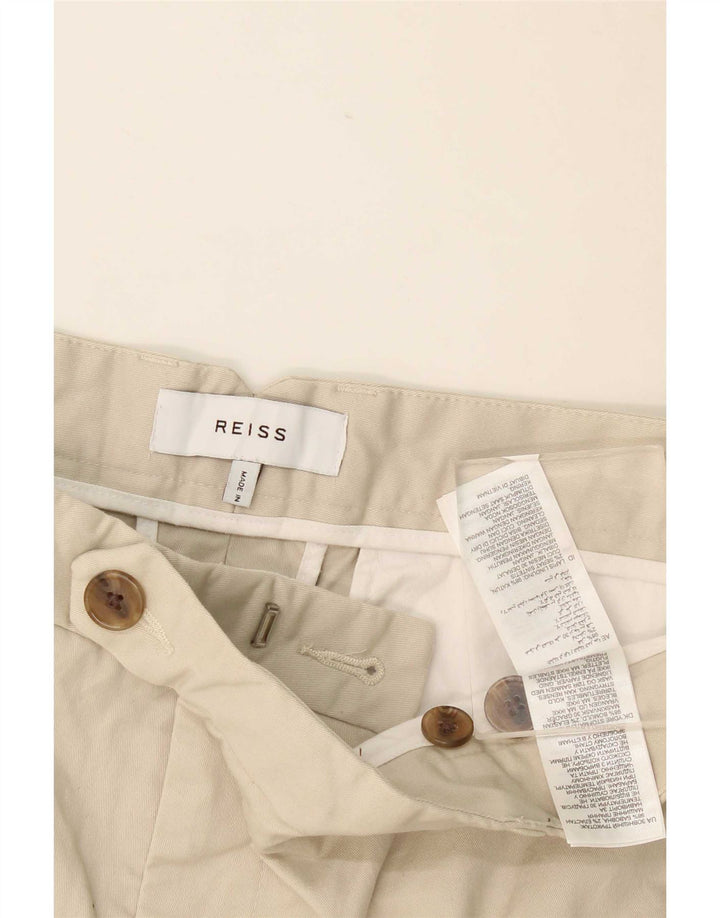 Reiss Chino Shorts til mænd W36 Large Beige Bomuld