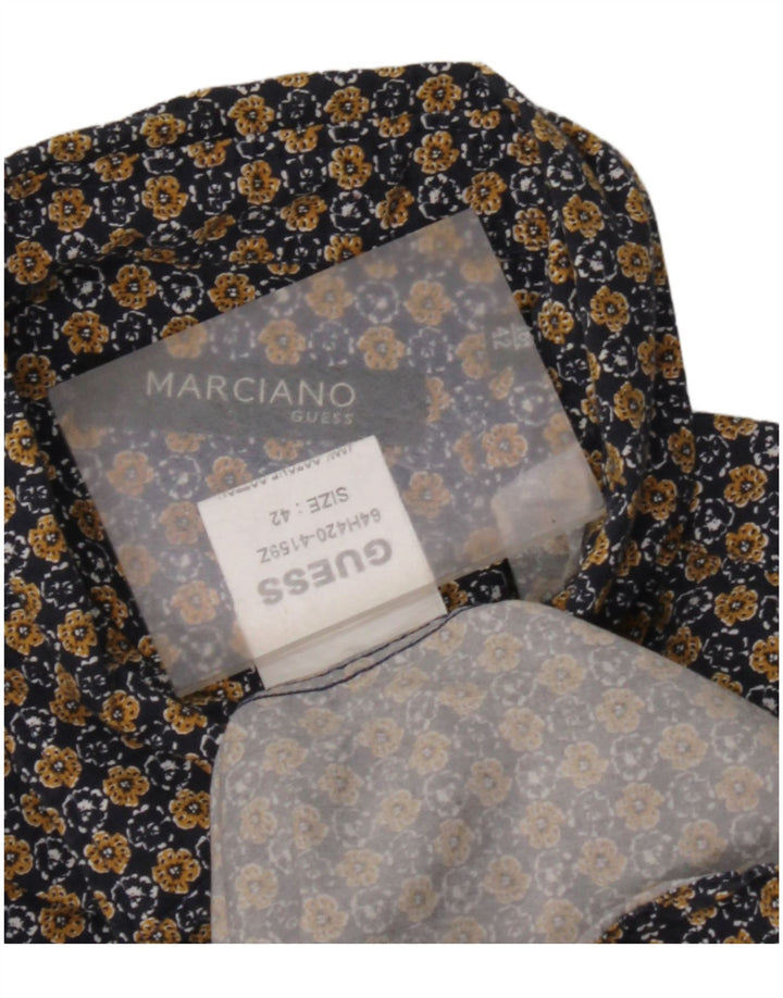 Guess Herre marciano skjorte str. 42 Large Navy Blue Floral Cotton