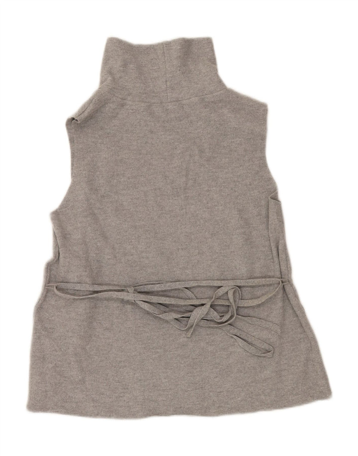 ZARA Womens Vest Tank Top UK 14 Large Grey Polyester Vintage Zara and Second-Hand Zara from Messina Hembry 