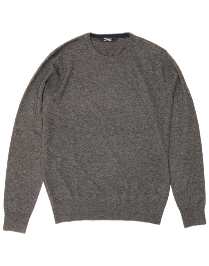 Trussardi Herre Crew Neck Jumper Sweater IT 50 Medium Grå