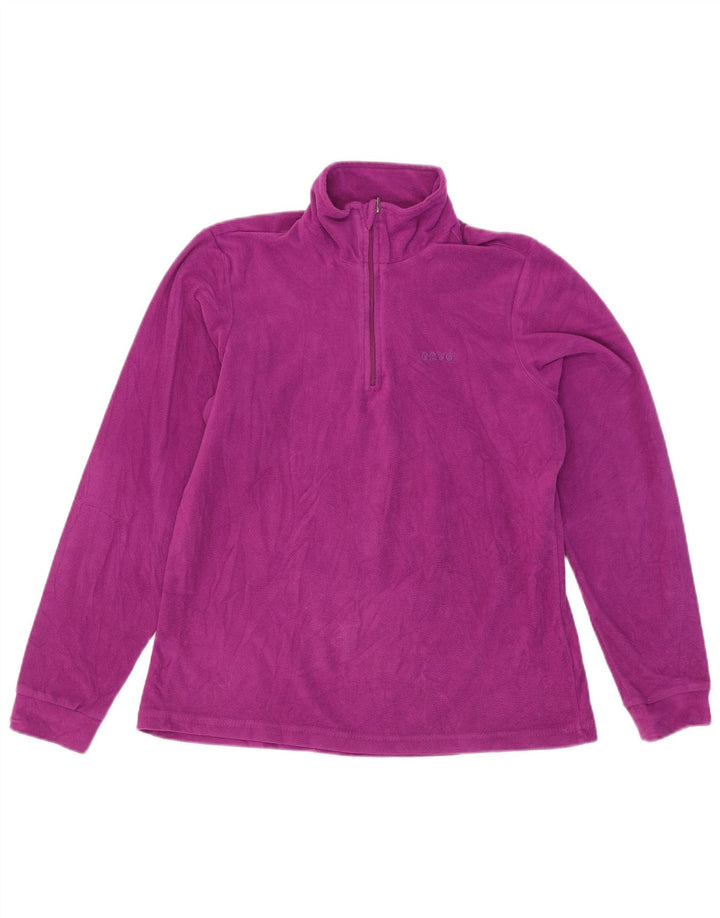 Brugi Dame Fleece Jumper med lynlås DK 16 Stor lilla polyester