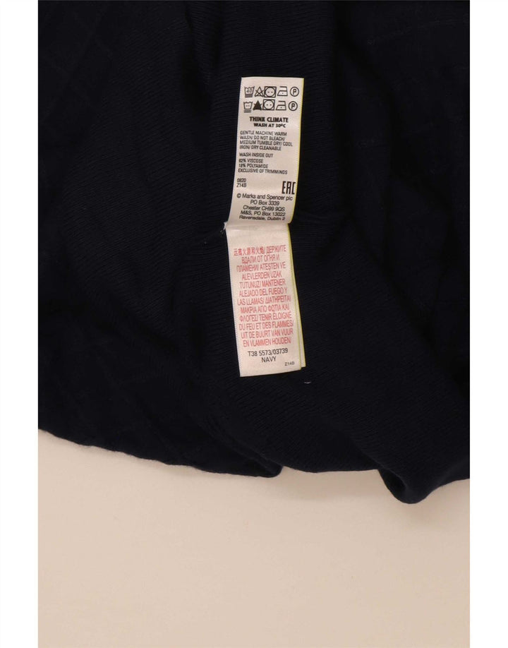 Marks & Spencer Dame sweater med rund hals DK 12 Medium Navy Blue