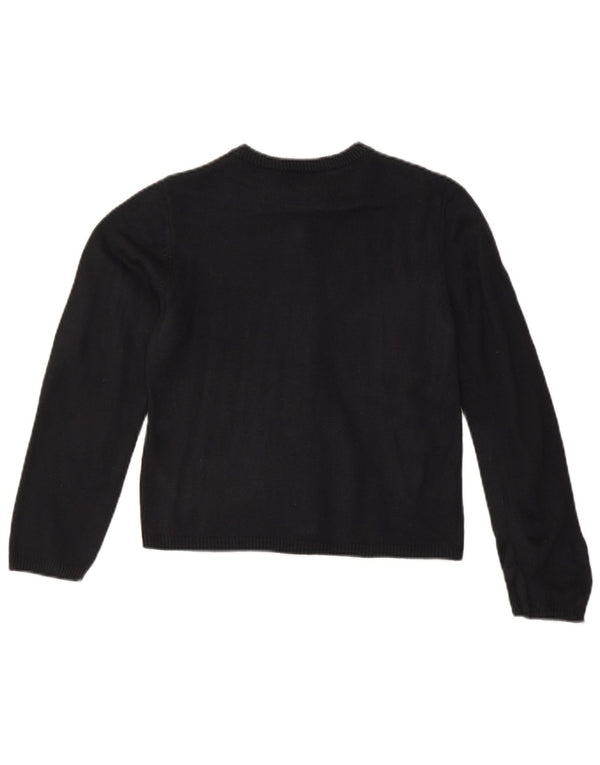 Izod Girl Cardigan Sweater 10-11 År Medium Sort Akryl