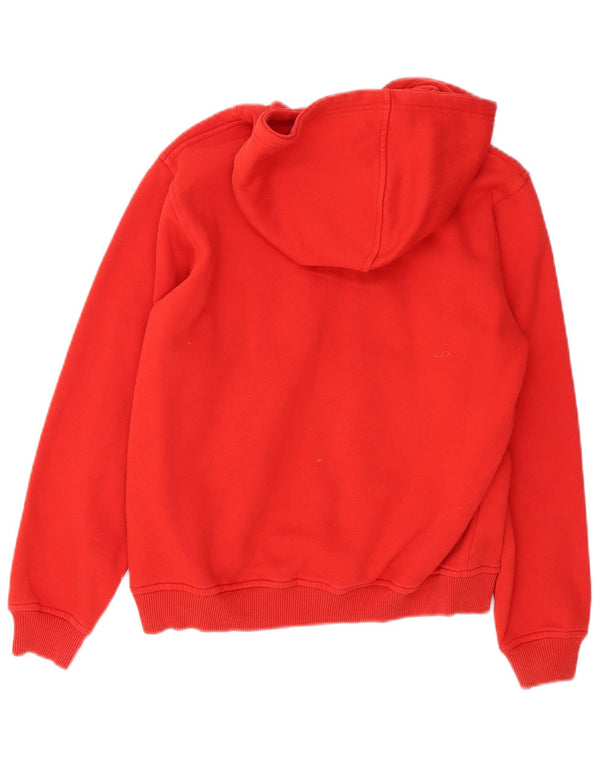 Gap Dame Loose Fit Grafisk Hoodie Jumper UK 6 XS Rød Bomuld