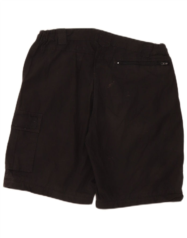 Mountain Warehouse Dame Cargo Shorts UK 14 Large W34 Black Polyester