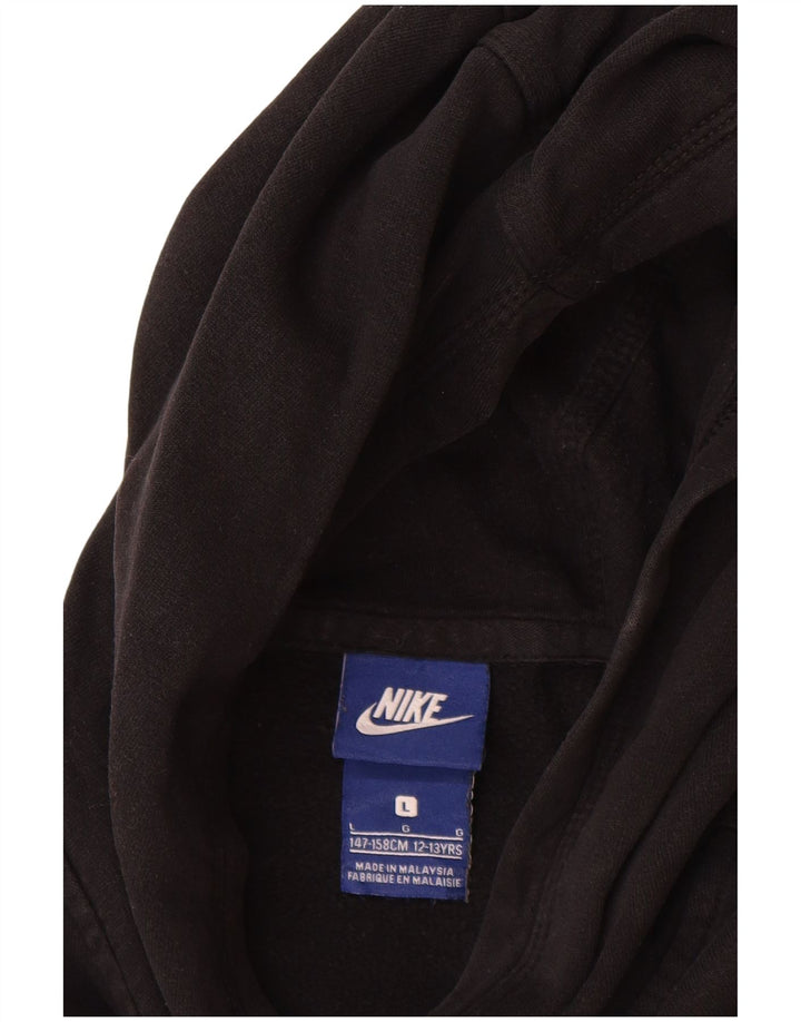 Nike Boys Hoodie Jumper 12-13 år Large Sort