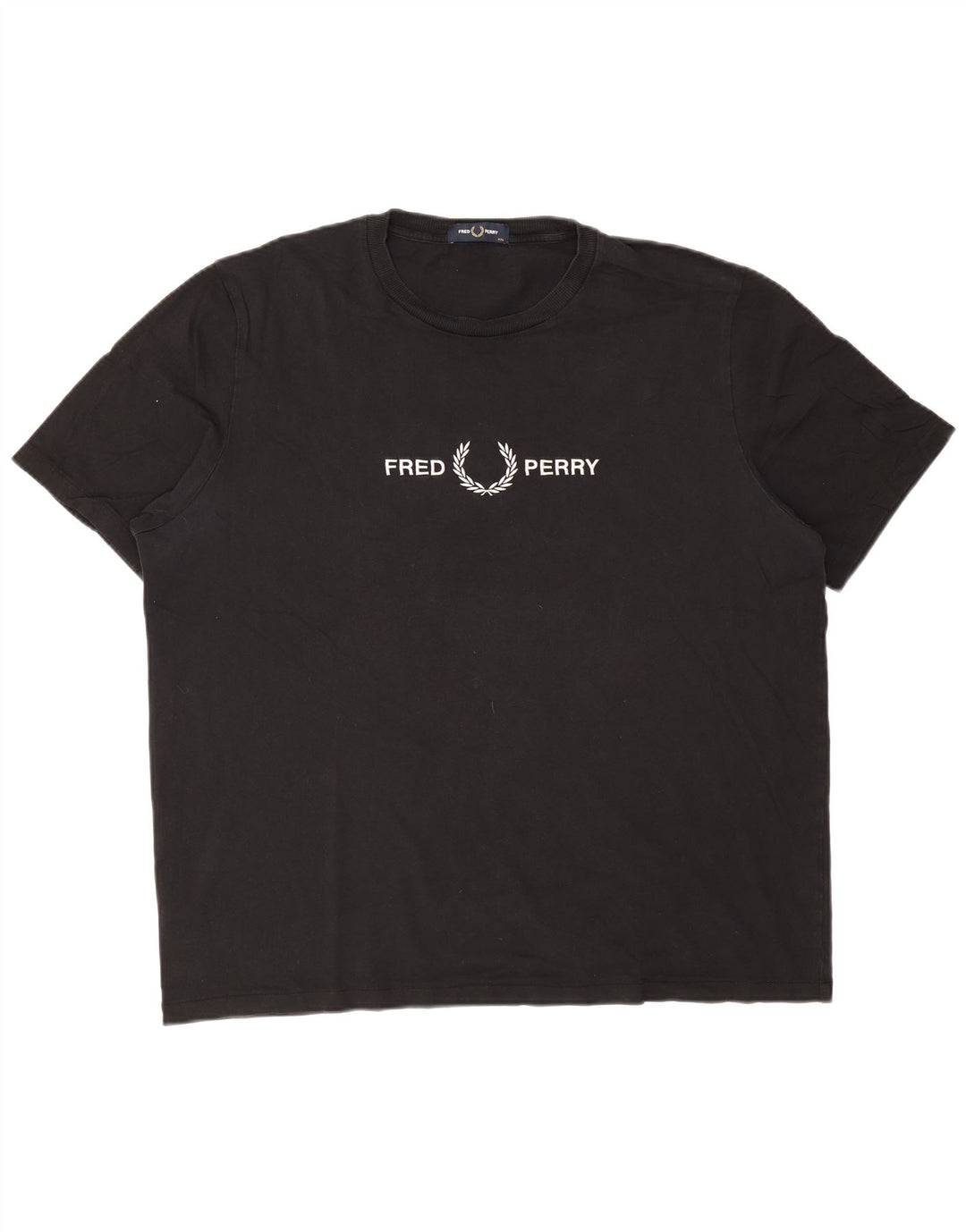 FRED PERRY Herre grafisk T-shirt top 2XL sort bomuld