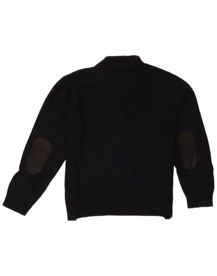 Barbour Herre Zip Neck Jumper Sweater XL Navy Blue