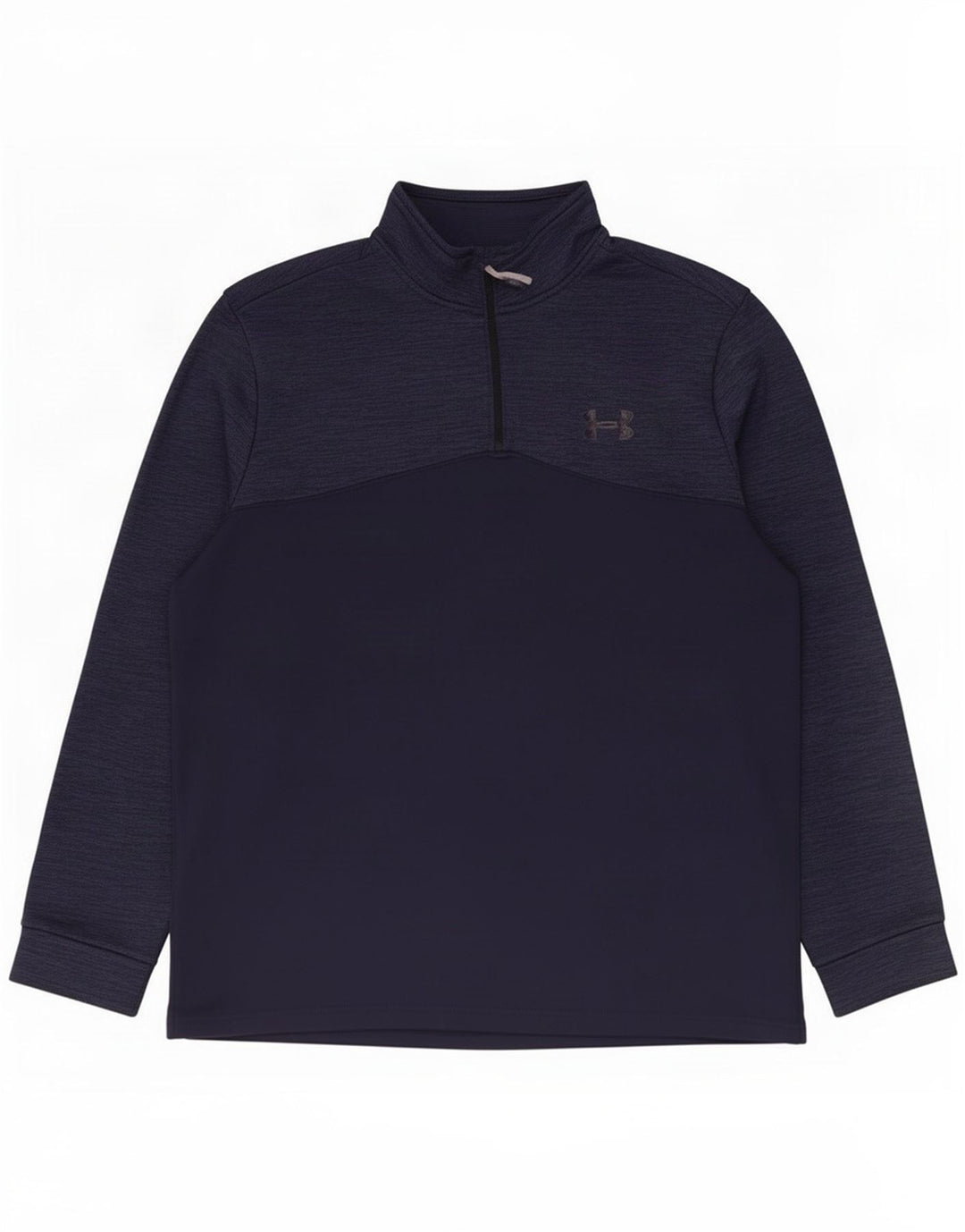 Under Armour Pullover med lynlås til mænd til mænd, træningsdragt Top XL Navy Blue Flecked