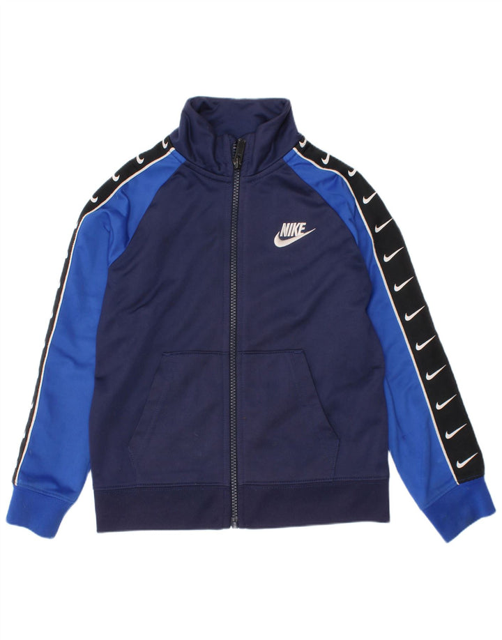 Nike drenge træningsdragt topjakke 5-6 år Medium Navy Blue Sports