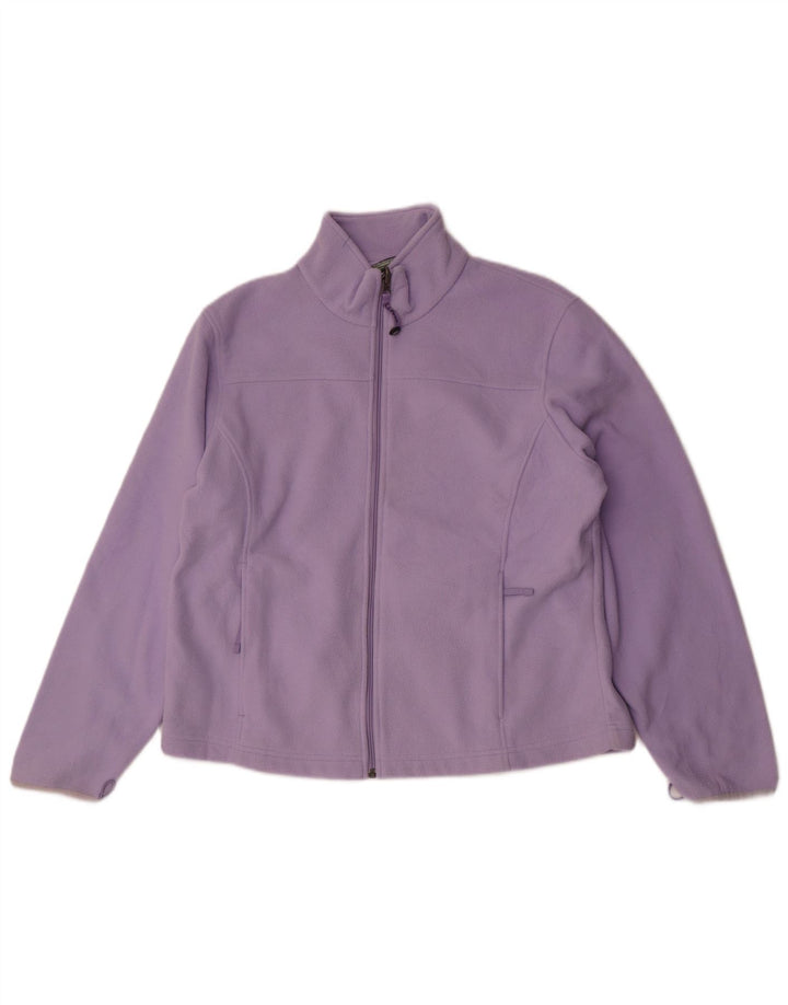 L.L.Bean Dame Liner Fleecejakke UK 16 Large Purple