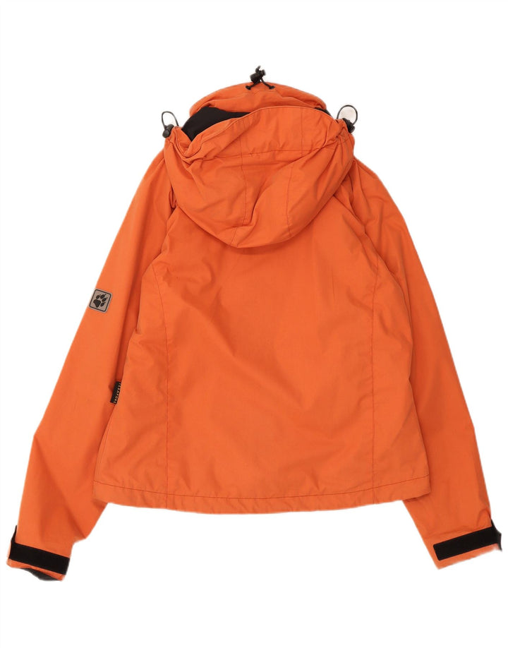 Jack Wolfskin Dame Hættevindjakke UK 10 Small Orange Polyester
