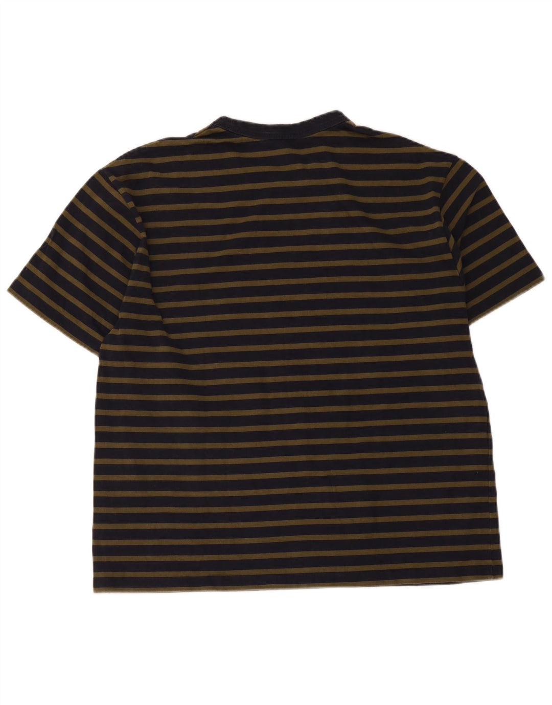 Cos Herre Regular T-Shirt Top Stor marineblå stribet bomuld