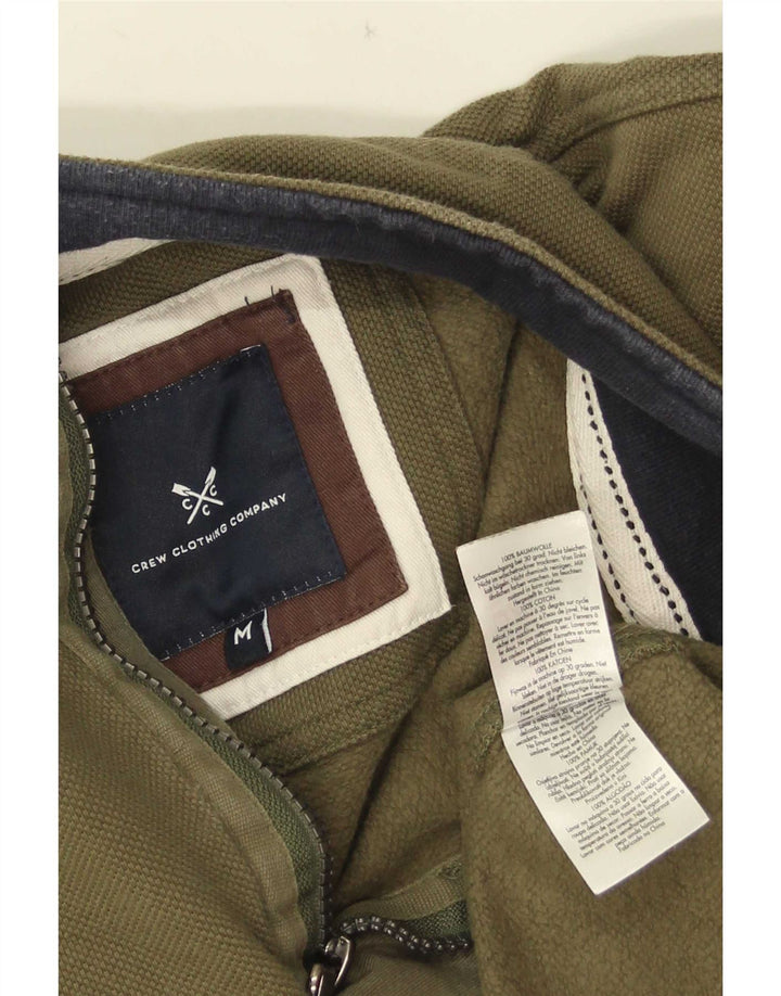 Besætningstøj Herre lynlås-hals sweatshirt Jumper Medium Khaki Bomuld
