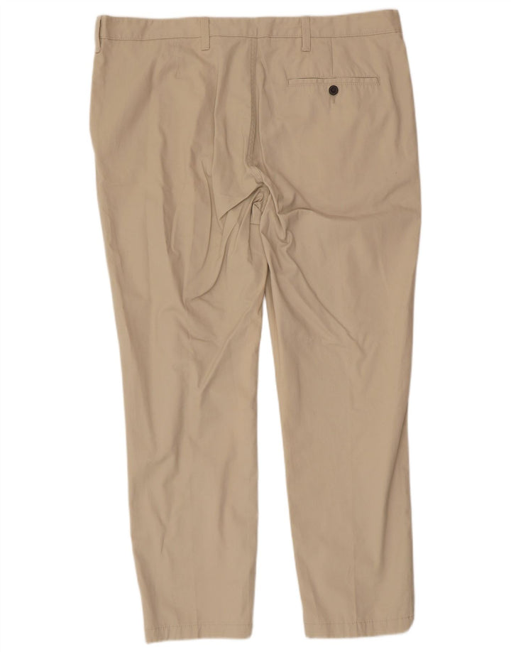 Marks & Spencer Herre Tapered Chino Bukser W40 L29 Beige Bomuld