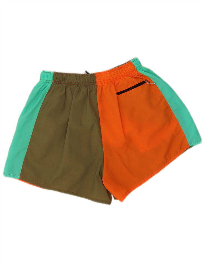Vintage Herre grafiske sportsshorts Små flerfarvede Colourblock