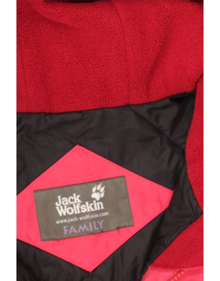 JACK WOLFSKIN Womens Windbreaker Jacket UK 38 Medium Pink Colourblock Vintage Jack Wolfskin and Second-Hand Jack Wolfskin from Messina Hembry 