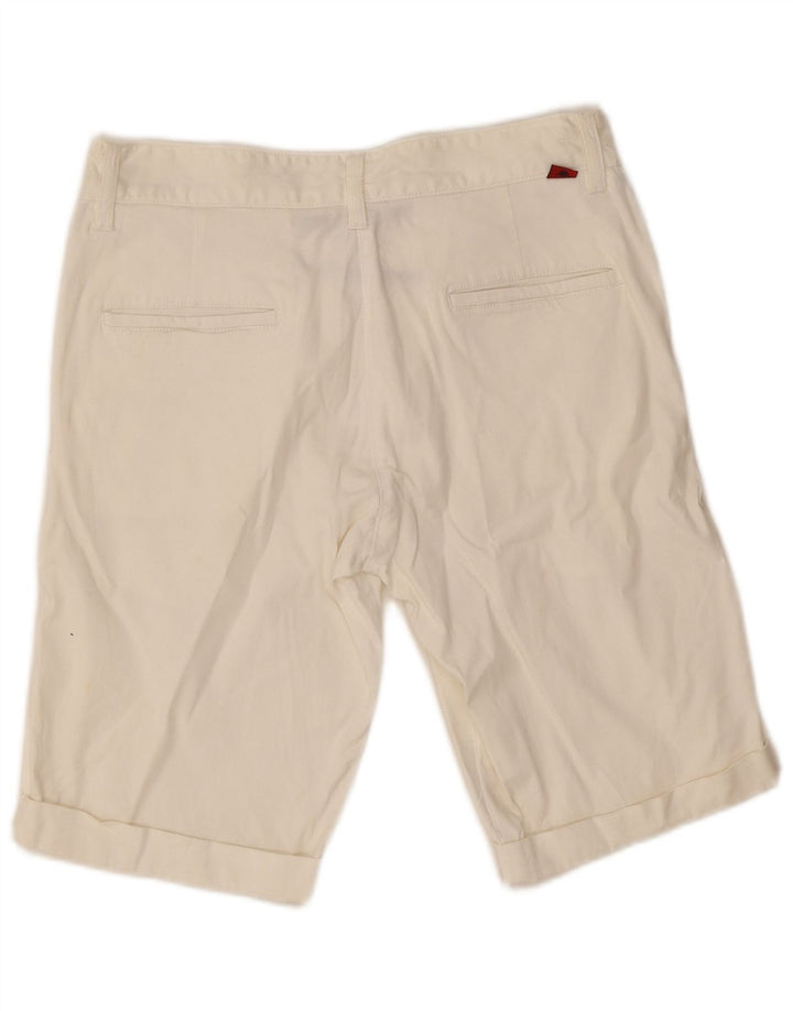 Kappa Chino Shorts til kvinder IT 42 Medium W30 Off White Bomuld