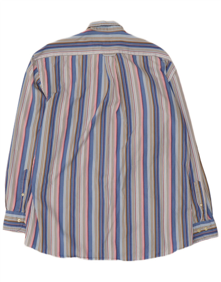 Gant herre Regular Fit skjorte XL blå stribet bomuld