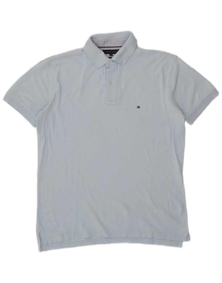 Tommy Hilfiger Herre Polo Shirt Large Blue