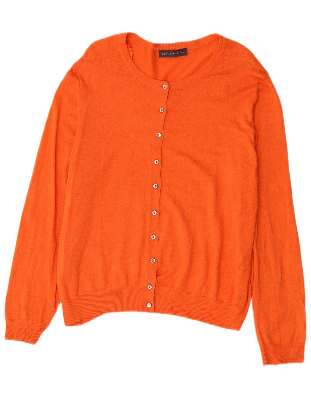 Marks & Spencer dame cardigan sweater UK 18 XL Orange