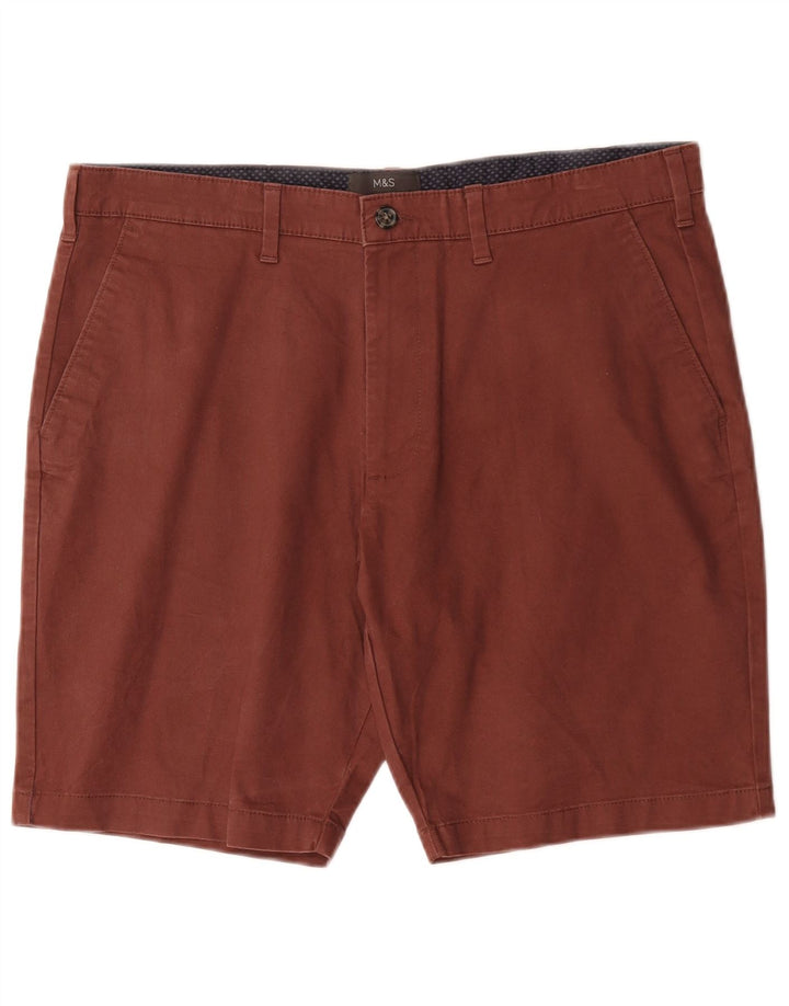 Marks & Spencer Chino Shorts til mænd W36 Stor brun bomuld