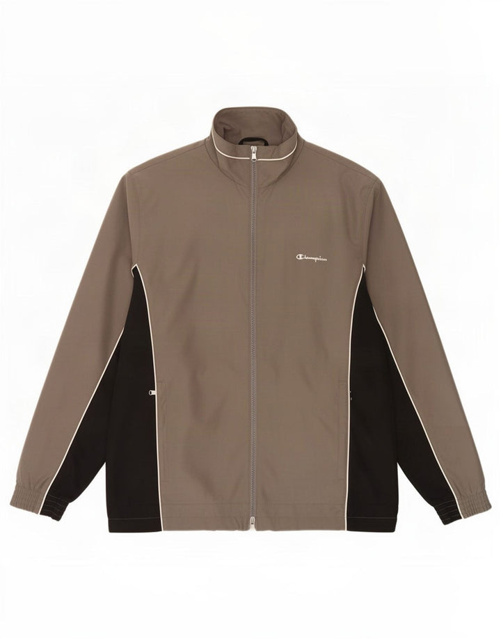 Champion Herre træningsdragt Topjakke Lille Grå Colourblock Polyester