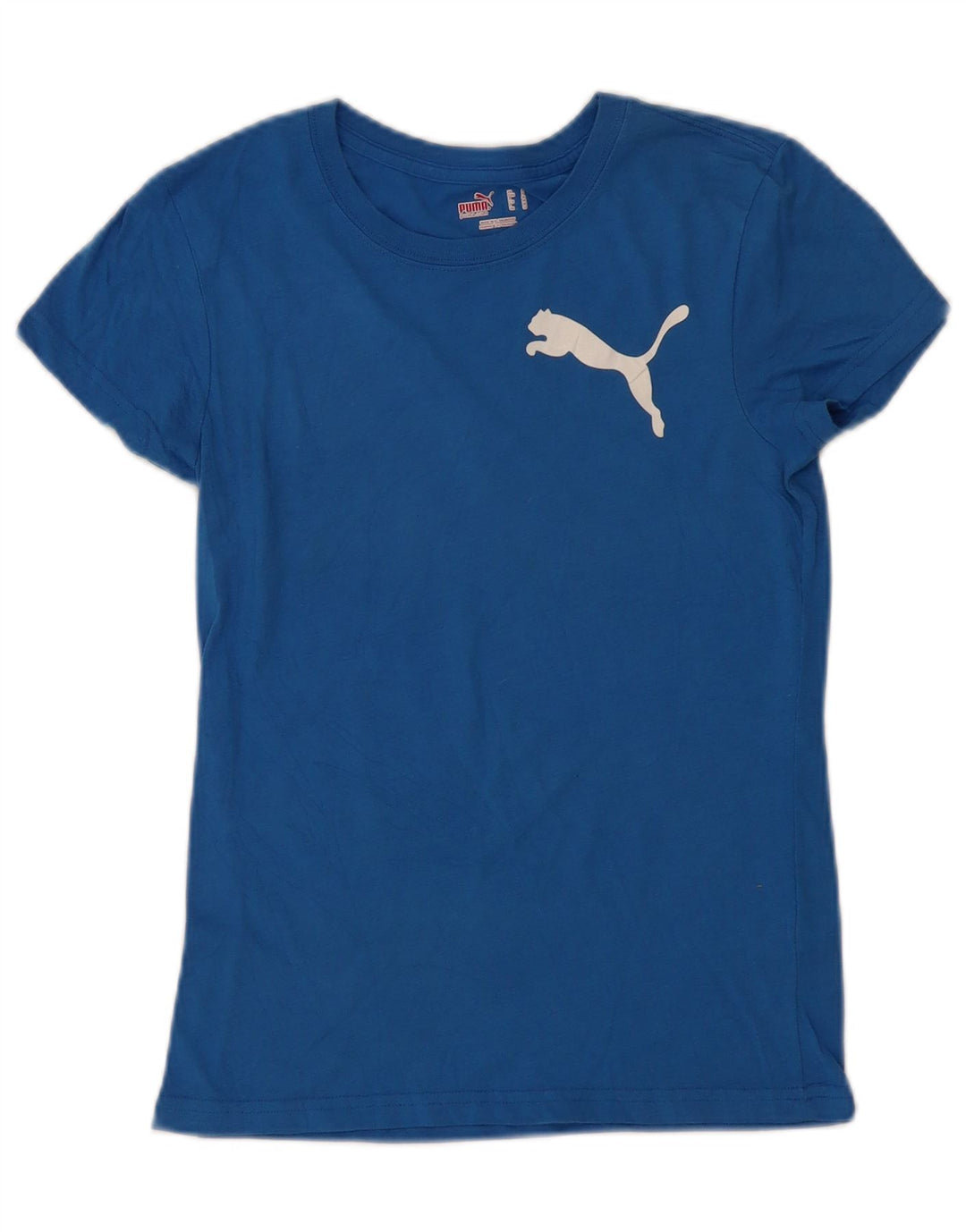 PUMA Grafisk T-shirt top til kvinder DK 10 Lille Blå