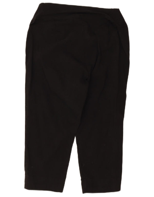 Marks & Spencer Dame Autograph Capri Bukser UK 18 XL W36 L21 Sort