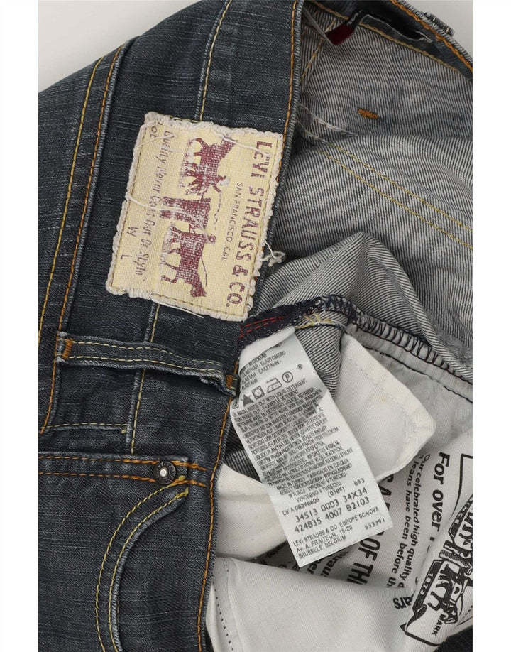 Levi's Herre 513 Straight Jeans W34 L34 Blå Bomuld