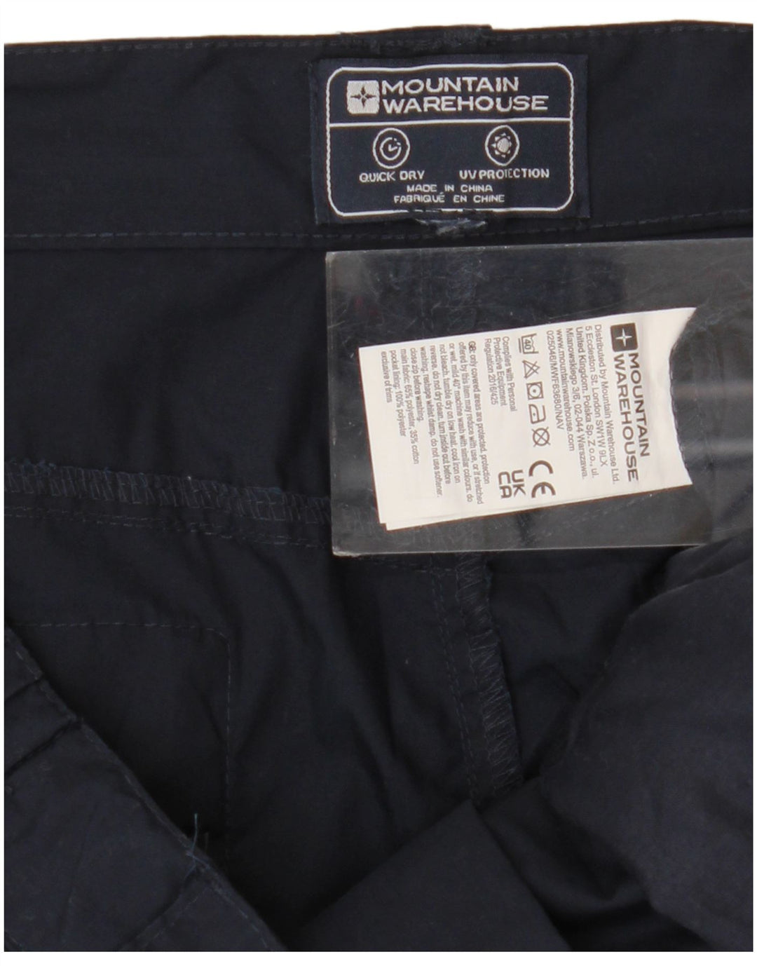 Mountain Warehouse Herre Cargo Shorts W36 Large Navy Blue Polyester