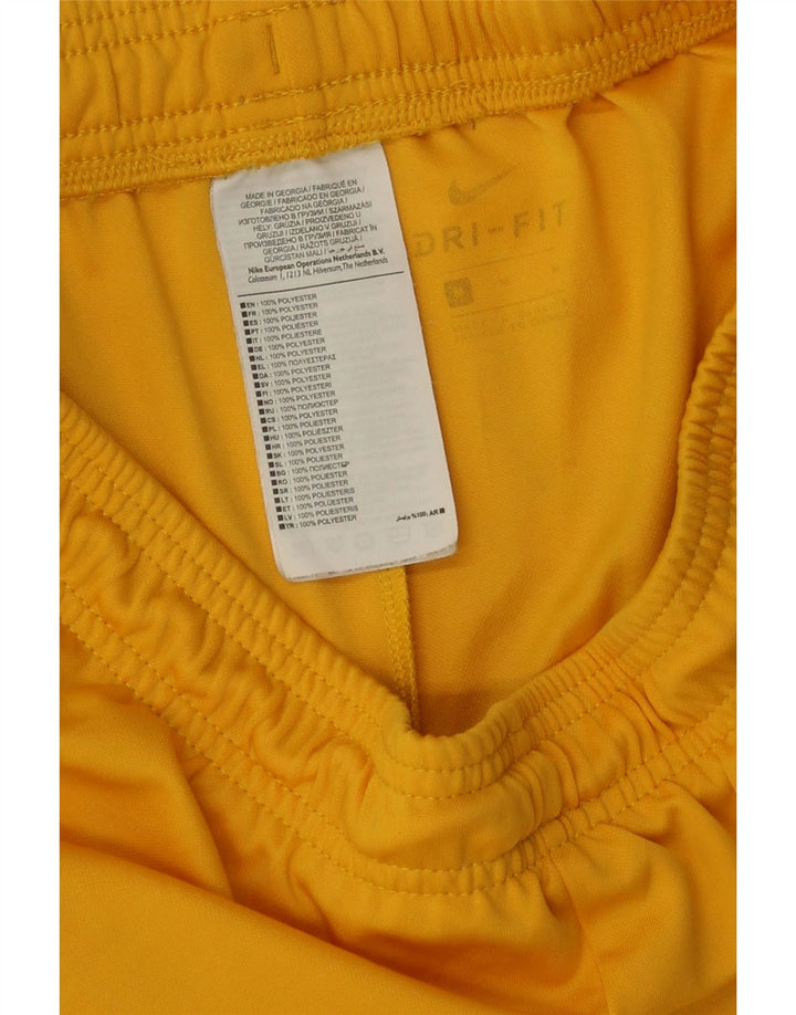 Nike Herre Dri Fit Sportshorts Medium Gul Polyester