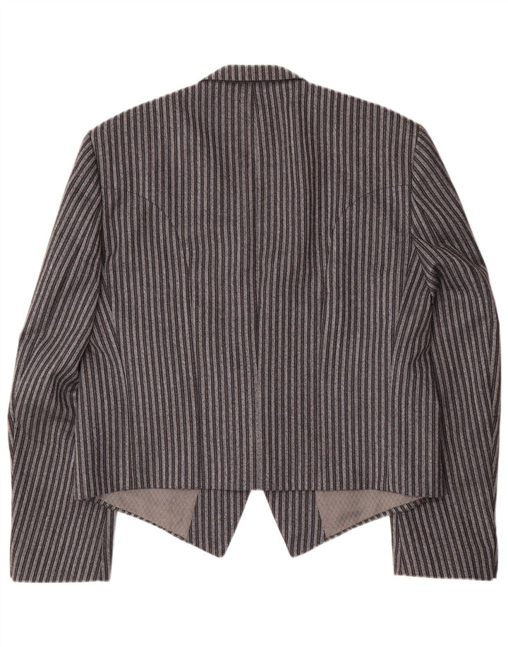 Leithauser Herre 1-knap blazerjakke EU 54 2XL Gråstribet Trevira