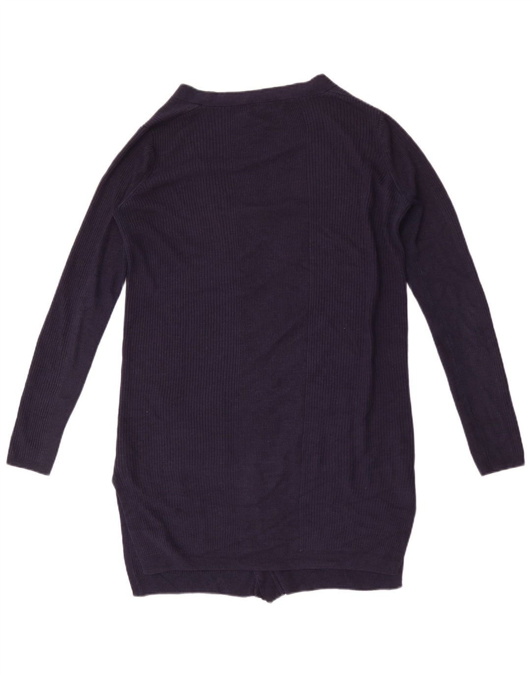 Marks & Spencer Dame Longline Cardigan Sweater UK 14 Medium Navy Blue
