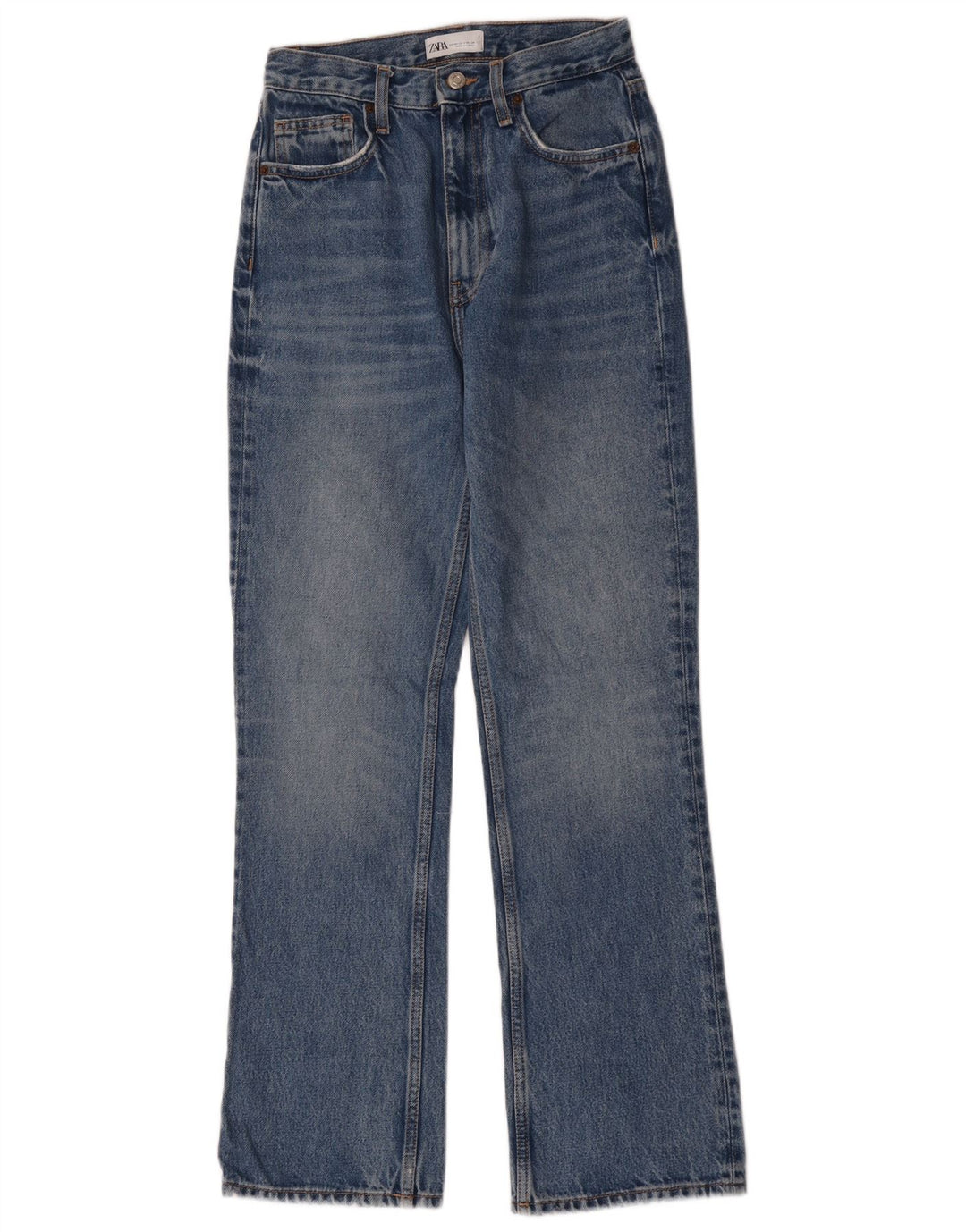 Zara Dame Bootcut Jeans EU 34 2XS W24 L30 Blå