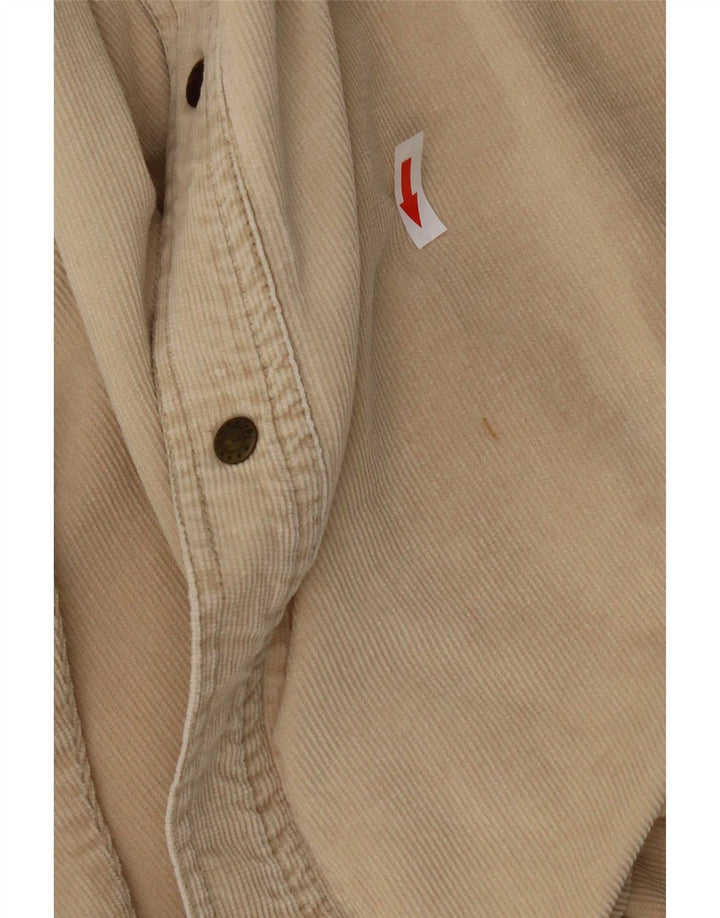Wrangler herre fløjlsskjorte 2XL beige bomuld
