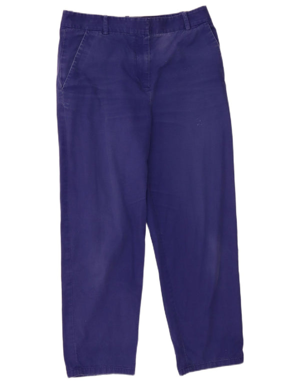 Cos Lige Chinobukser til kvinder UK 16 Large W32 L26 Blue Cotton