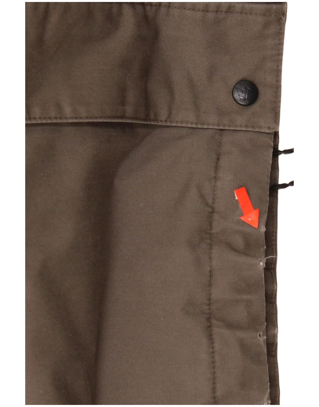 Jack Wolfskin Herre Hooded Windbreaker Jacket UK 40 Large Brown Polyester