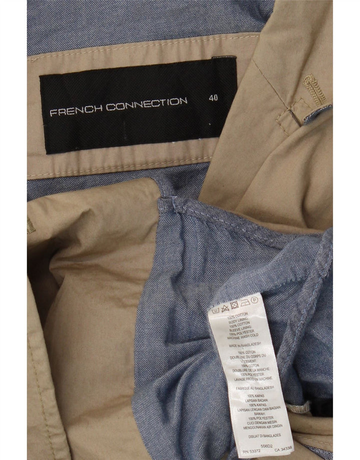 French Connection Herre Utility Jacket UK 40 Large Beige Cotton