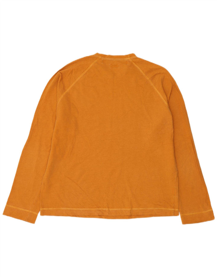 STEFANEL Herre Sweatshirt Jumper XL Orange Bomuld