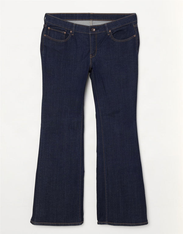 Levi's Womens Bold Curve Bootcut Jeans US 18 2XL W36 L31 Navy Blue Cotton