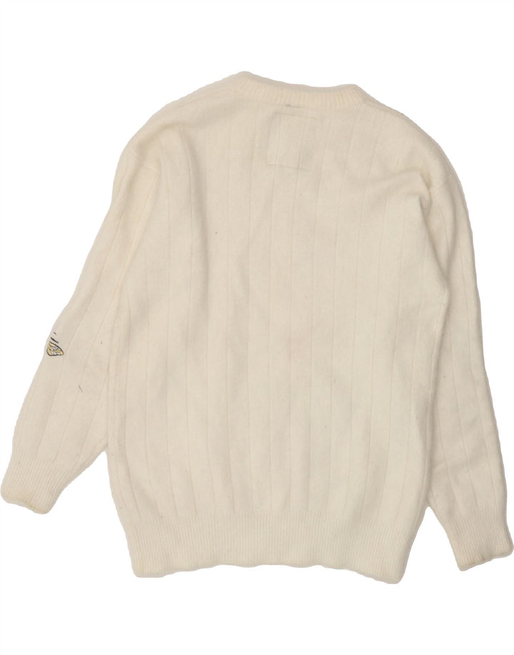 YOUR SIXTH SENSE Womens Crew Neck Jumper Sweater UK 14/16 Medium Beige Vintage Your Sixth Sense and Second-Hand Your Sixth Sense from Messina Hembry 