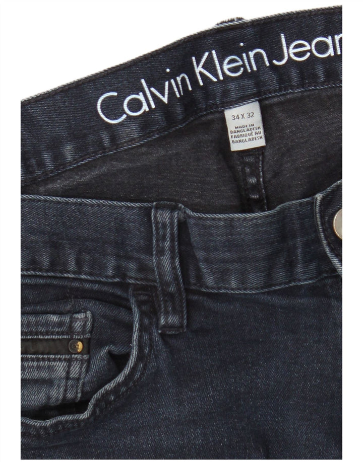 Calvin Klein Slim Jeans til mænd W34 L32 Marineblå